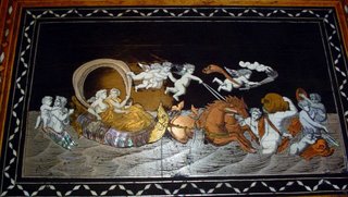 Ferdinando Aesthetic Ivory Inlaid Table