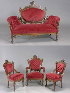 Neo-Grec Four-Piece Parlor Set - Jelliff Style