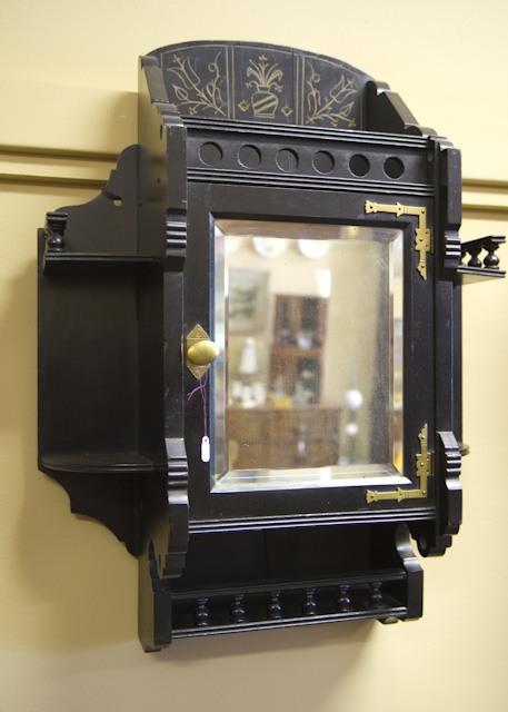Ebonized Wall Cabinet