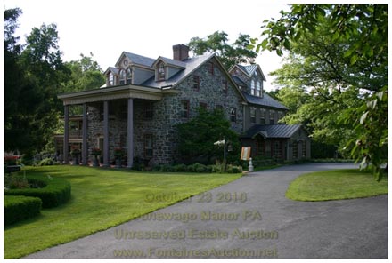 Contents of Historic Conewago Manor Inn To Be Sold October 23rd