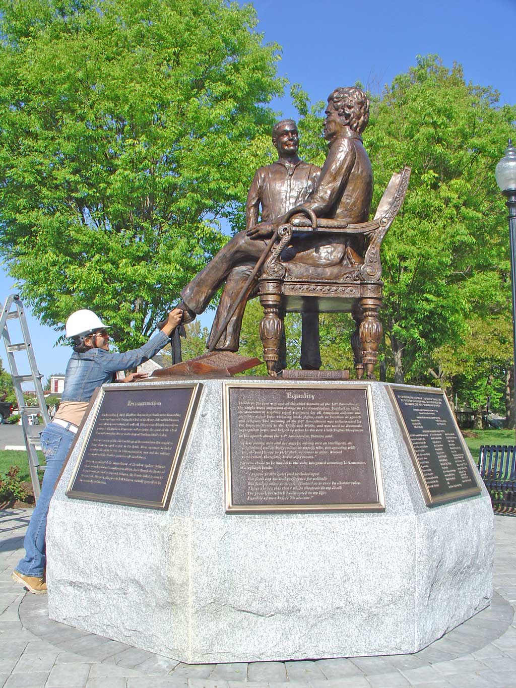 Bembe & Kimbel Chair In Thaddeus Stevens Bronze Monument
