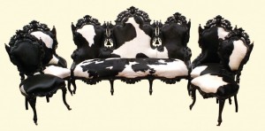 ebonized-renaissance-revival-parlor-set-in-bw-cow-hide