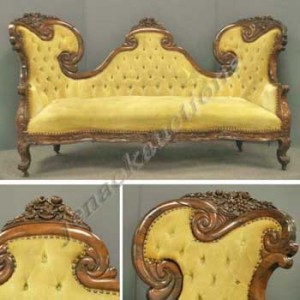 Elijah Galusha or John Henry Belter Sofa