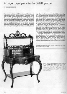 c1850 John Jelliff Lady's Writing Desk