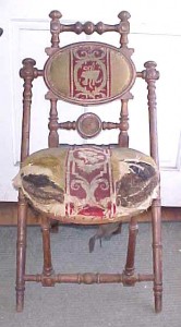 Hunzinger Side Chair, Patent 1869