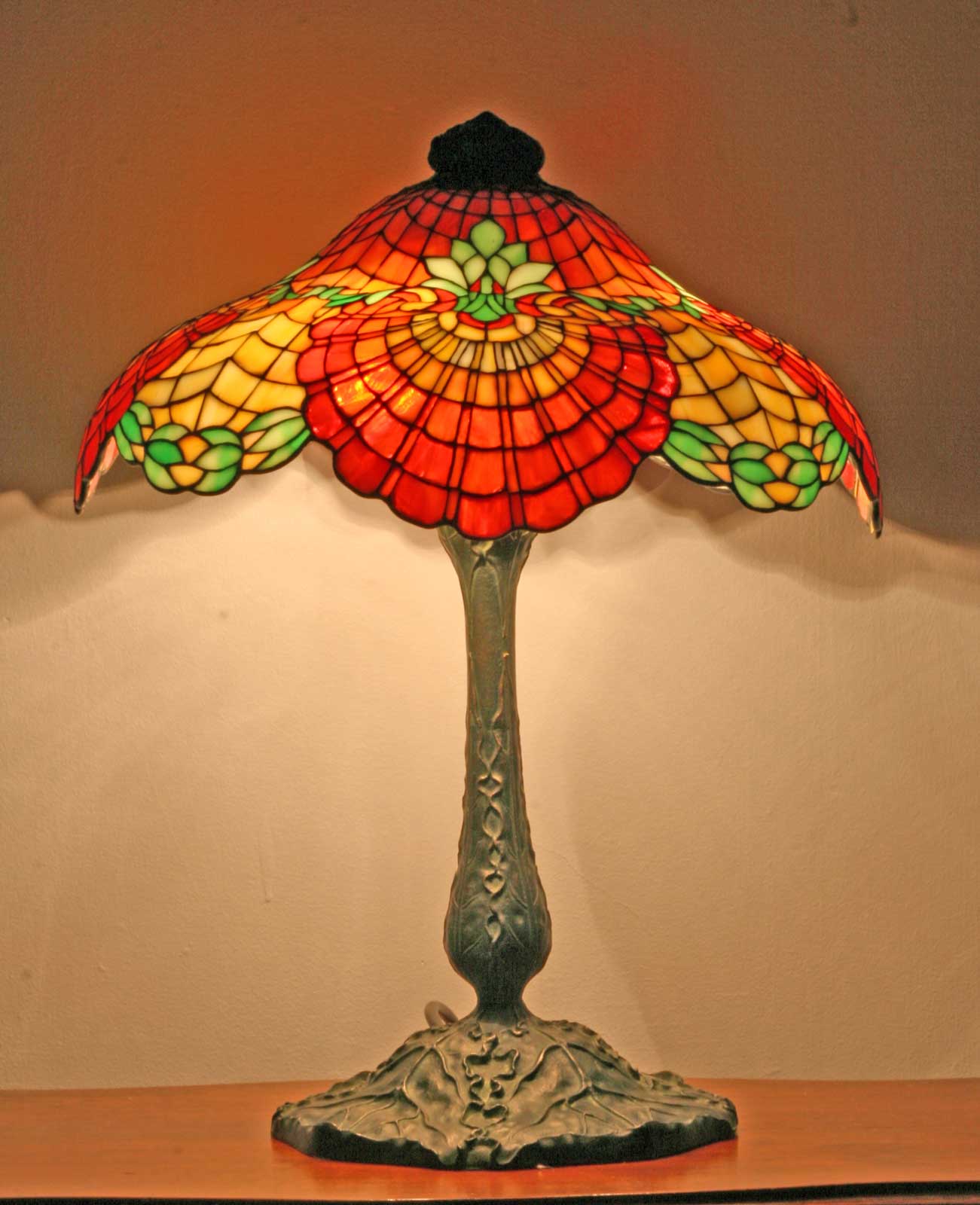 Gorham Leaded Glass Table Lamp - ca. 1903