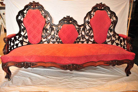 John Henry Belter pair settees sofas