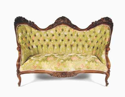 Egyptian Revival Parcel-Ebonized Rosewood Chair