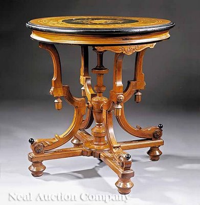 Kilian Brothers Inlaid Parlor Table at Neal Auction