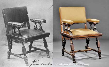 Kimbel & Cabus Modern Gothic Armchair at Neal Auction