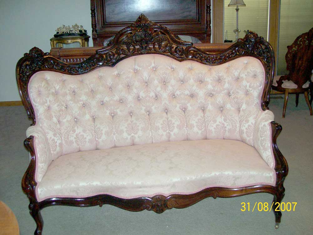 J & JW Meeks Hawkins Pattern Parlor Sets For Sale
