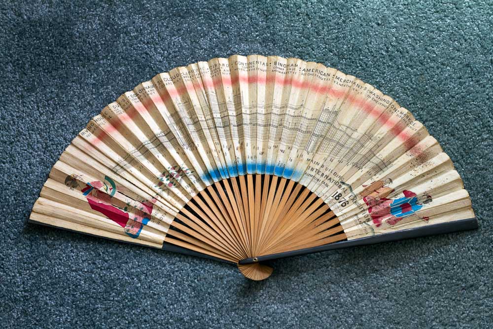 Philadelphia Centennial Exhibition Promotional Hand-Fan
