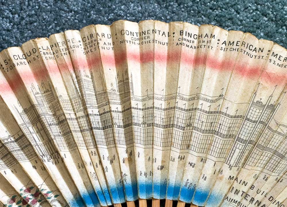 Philadelphia Centennial Exhibition Promotional Hand-Fan