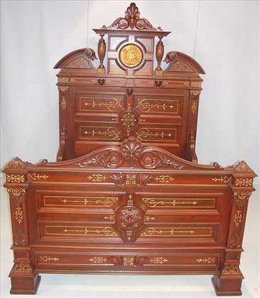 Allen & Brother or Herter Brothers Bedroom Suite