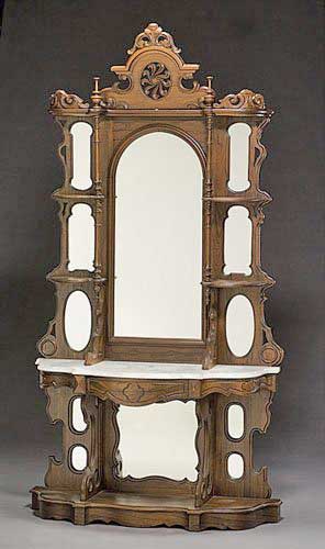 Rosewood Grained Etagere Mitchell & Rammelsberg attributed