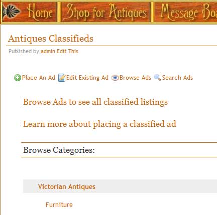 Rare Victorian Antique Classifieds