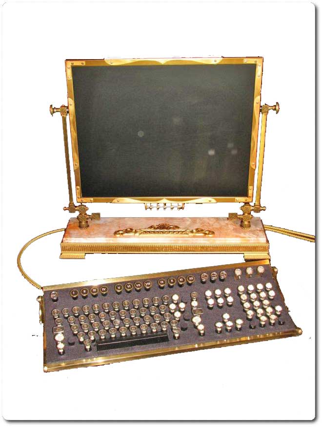 "Victorian" Keyboard and Monitor