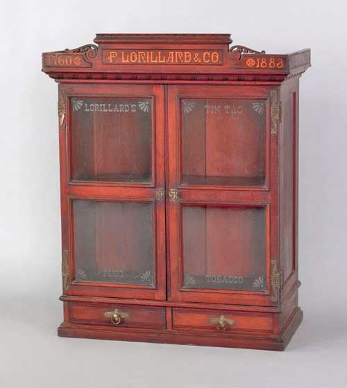 Victorian Antique Lorillard Tobacco Cabinet